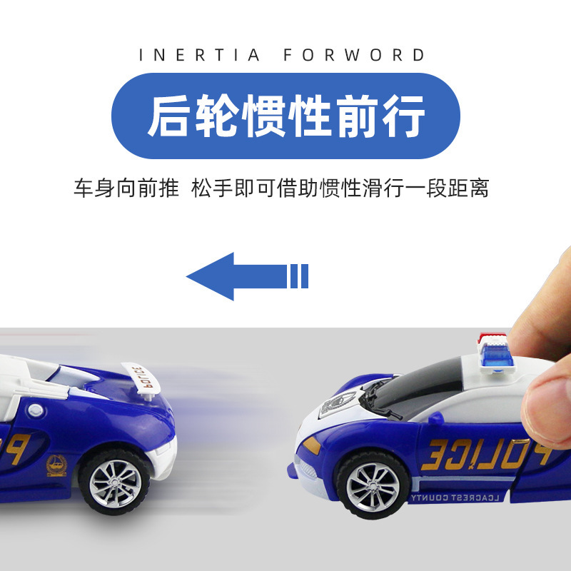 Coche de deformación automática con un solo clic Juguete de deformación de impacto para niños robot de coche King Kong Boy juguete educativo