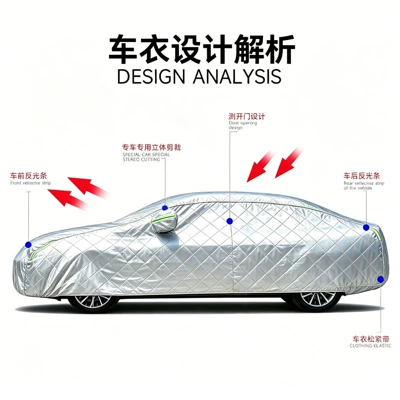 Car clothing, and hail-resistant, with a thick
