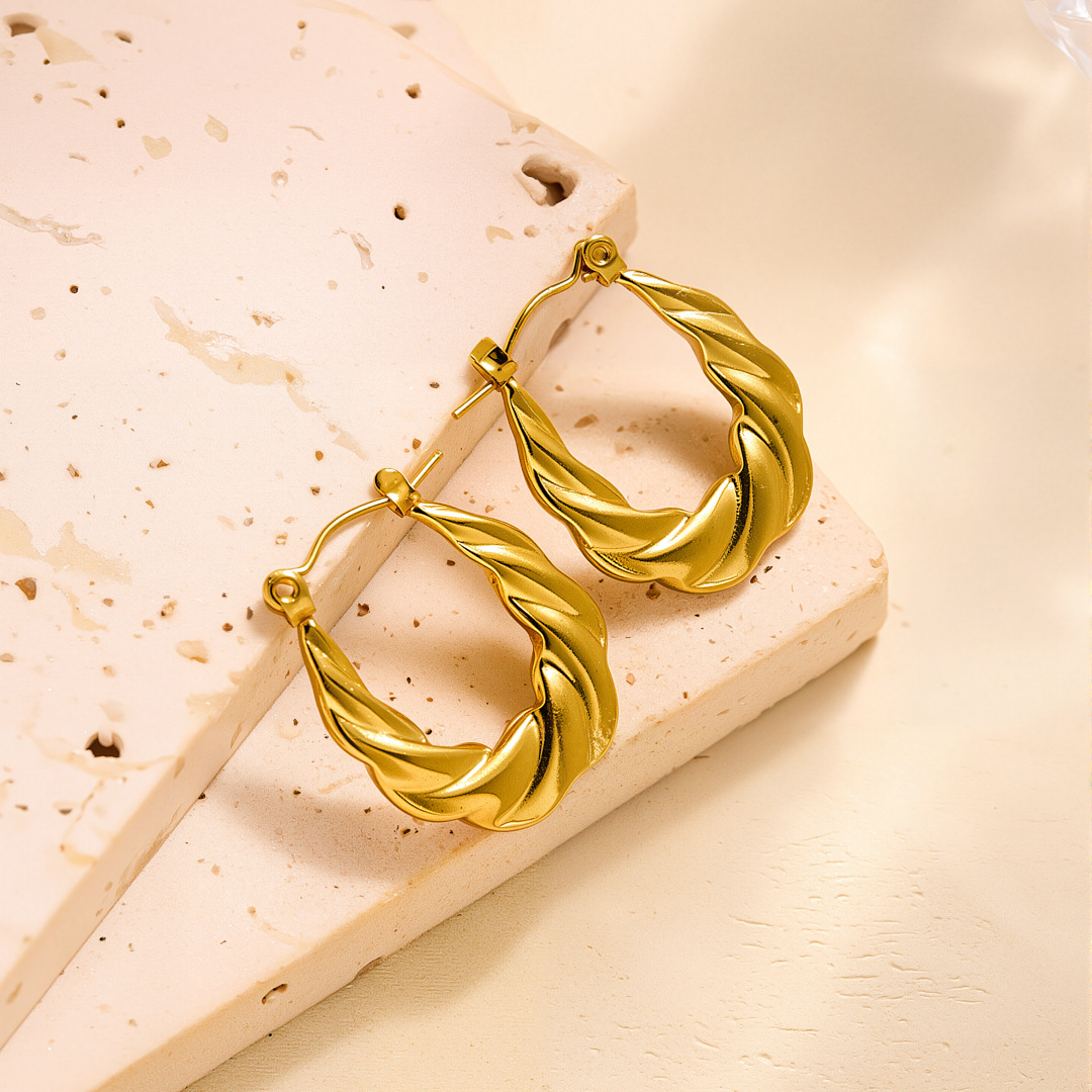 Eh084 earrings gold