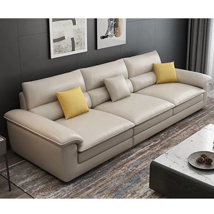 Sofá de cuero pequeño apartamento moderno minimalista sala de estar en forma de L combinación de asiento de concubina de esquina sofá nórdico suministro directo de fábrica