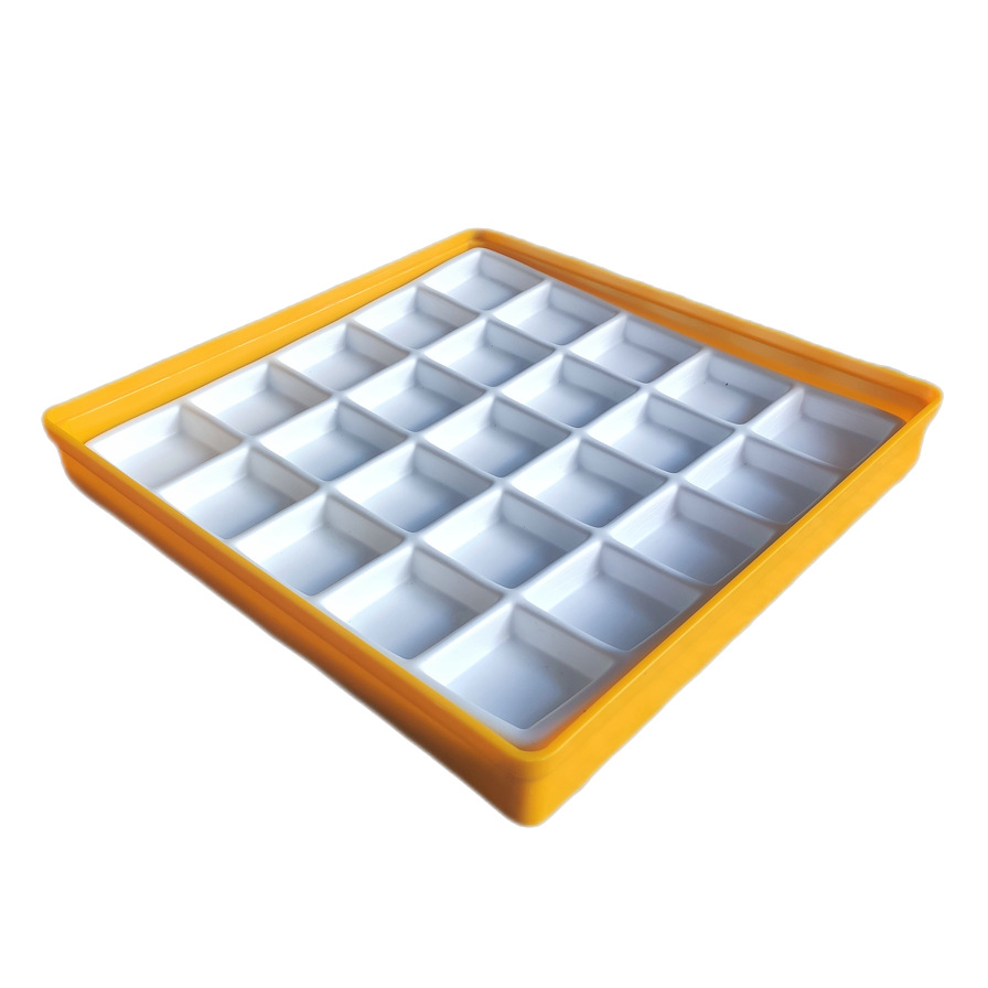 塑料周转盘塑胶方盘分类物料盒珠宝首饰收纳盒带格子表壳包装盘