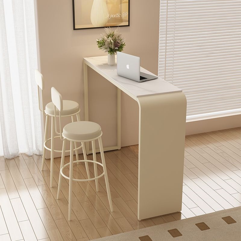 Bar Table Household Simple Rock Board High-foot Table Long Table Living Room Sofa Balcony Partition Mini Casual Small Bar
