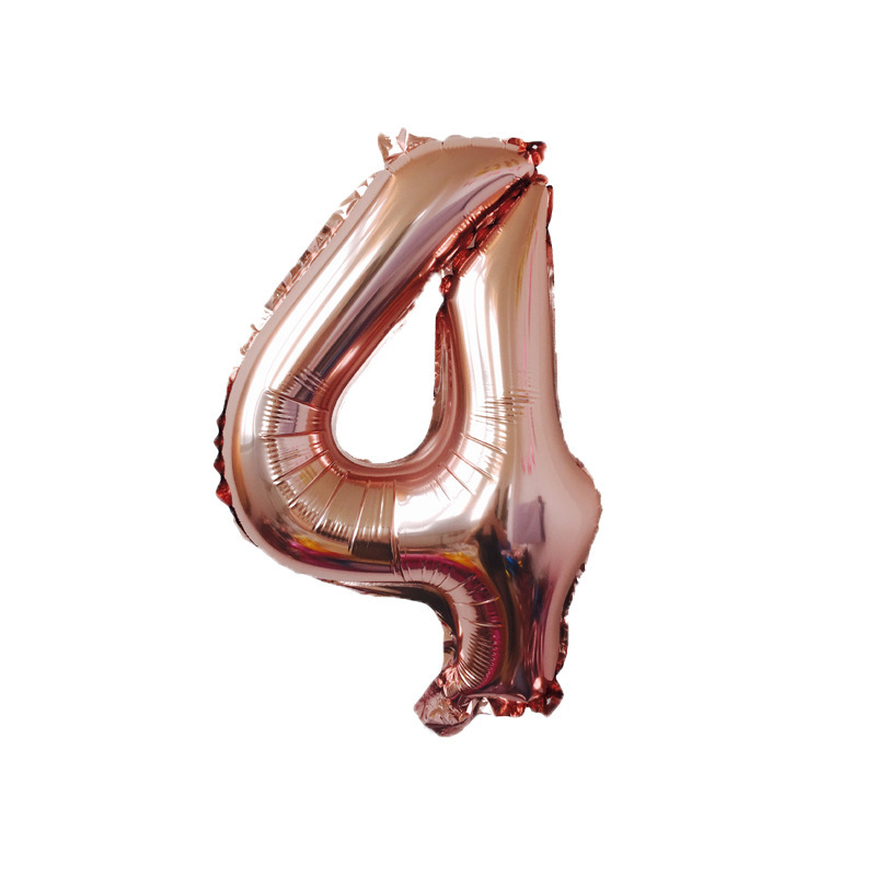 Versión estadounidense del globo de película de aluminio digital de 40 pulgadas de cuerpo delgado Decoración de fiesta de cumpleaños Helio flotando en el aire Globo grande transfronterizo de 42 pulgadas