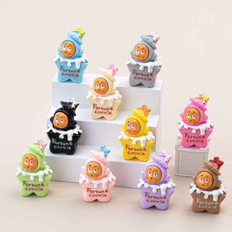 スターウィッシングクッキーかわいい diy ジュエリーアクセサリークリエイティブ樹脂装飾小さな装飾品ブラインドバッグ卸売|undefined