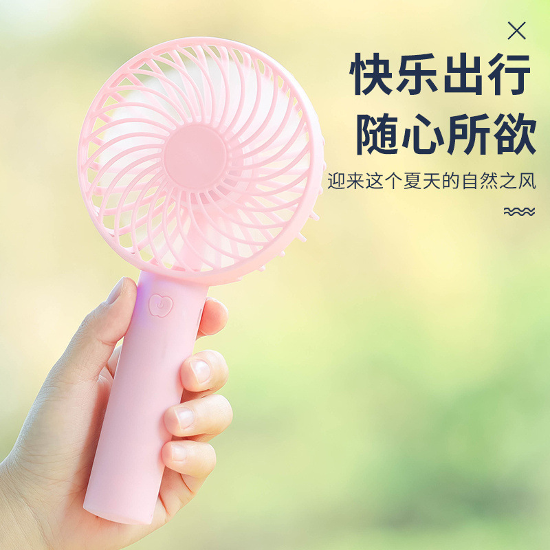 ハンディファン 卓上ミニ扇風機 静音 USB充電式 携帯用 跨境ギフト 小型扇風機 ロゴ入り|undefined
