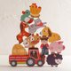 Children's educational multi-functional disassembly farm toys baby shape matching thread stacking fun dress up game