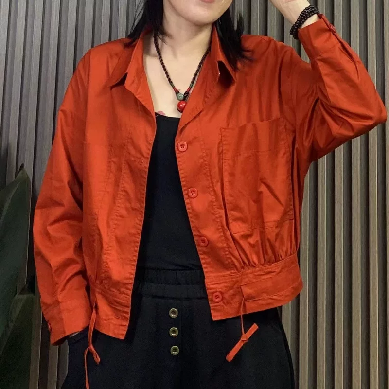Autumn short cardigan, comfortable jacket for leisure