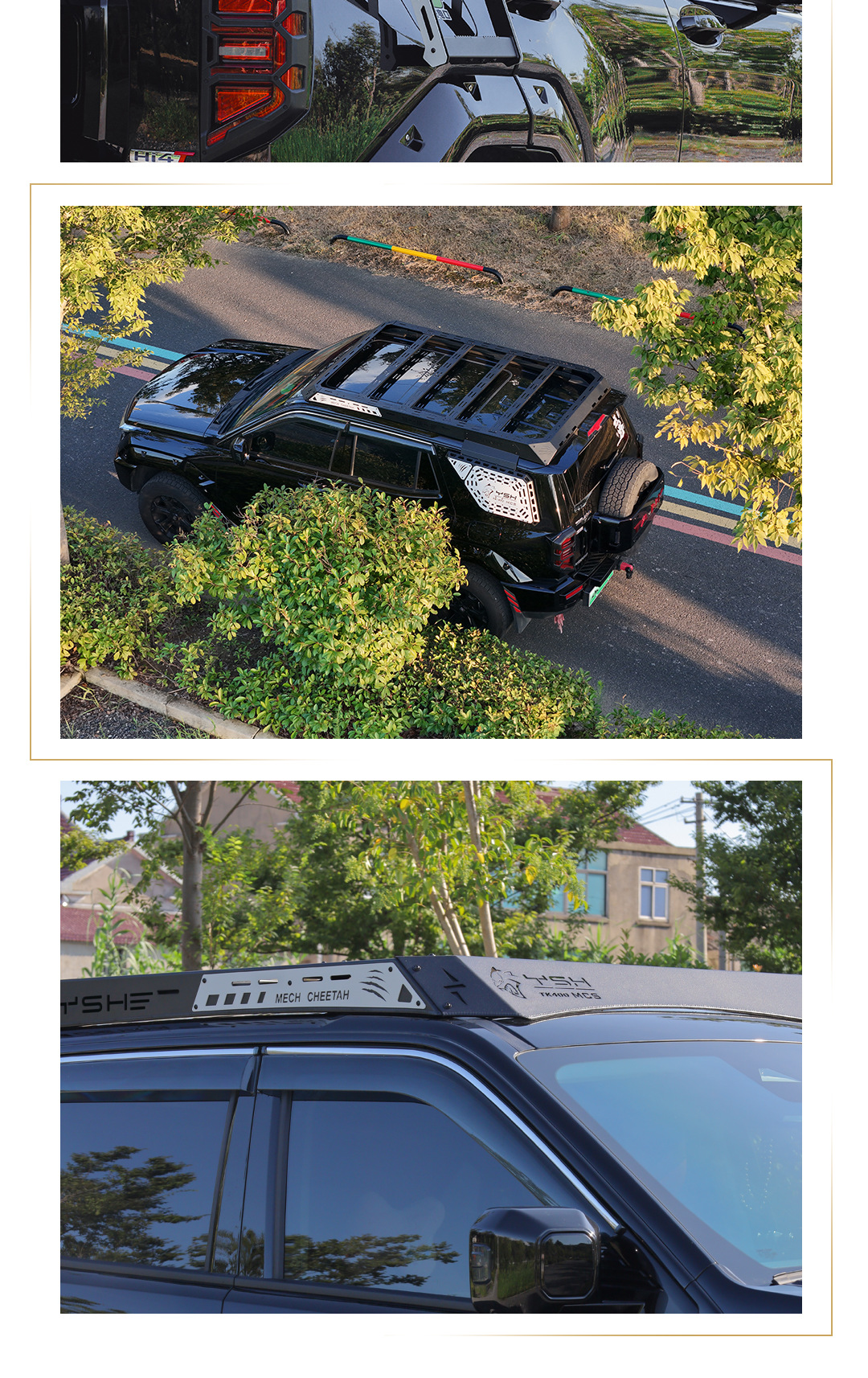 Suitable for Tank 400 Panther Series Roof Rack Modification Expansion Platform Side Ladder Side Armor Backpack