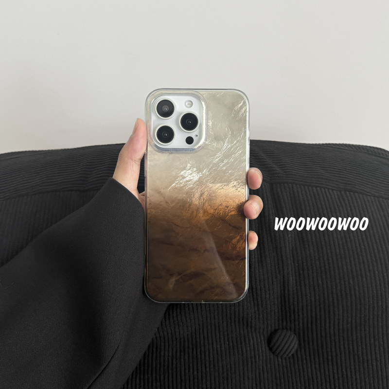 錫箔模様のシンプルなデザインで、Apple 16 Pro Max、iPhone 15、14/13、カップル向け17 AIRのスマホケースに適しています。|undefined