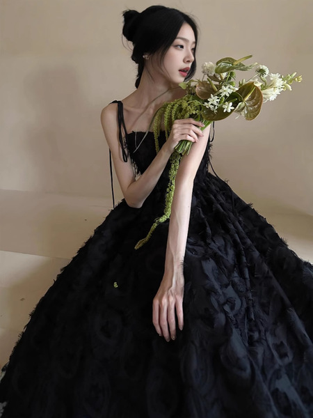 Black sexy evening dress