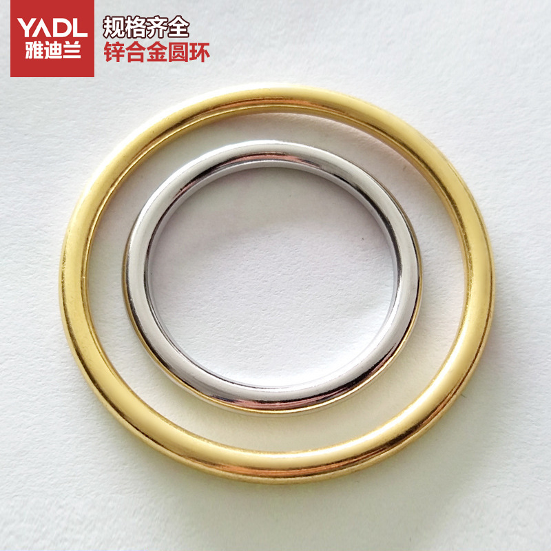 Zinc alloy ring bag metal circle button clothing decorative ring hardware accessories metal O-shaped coil button