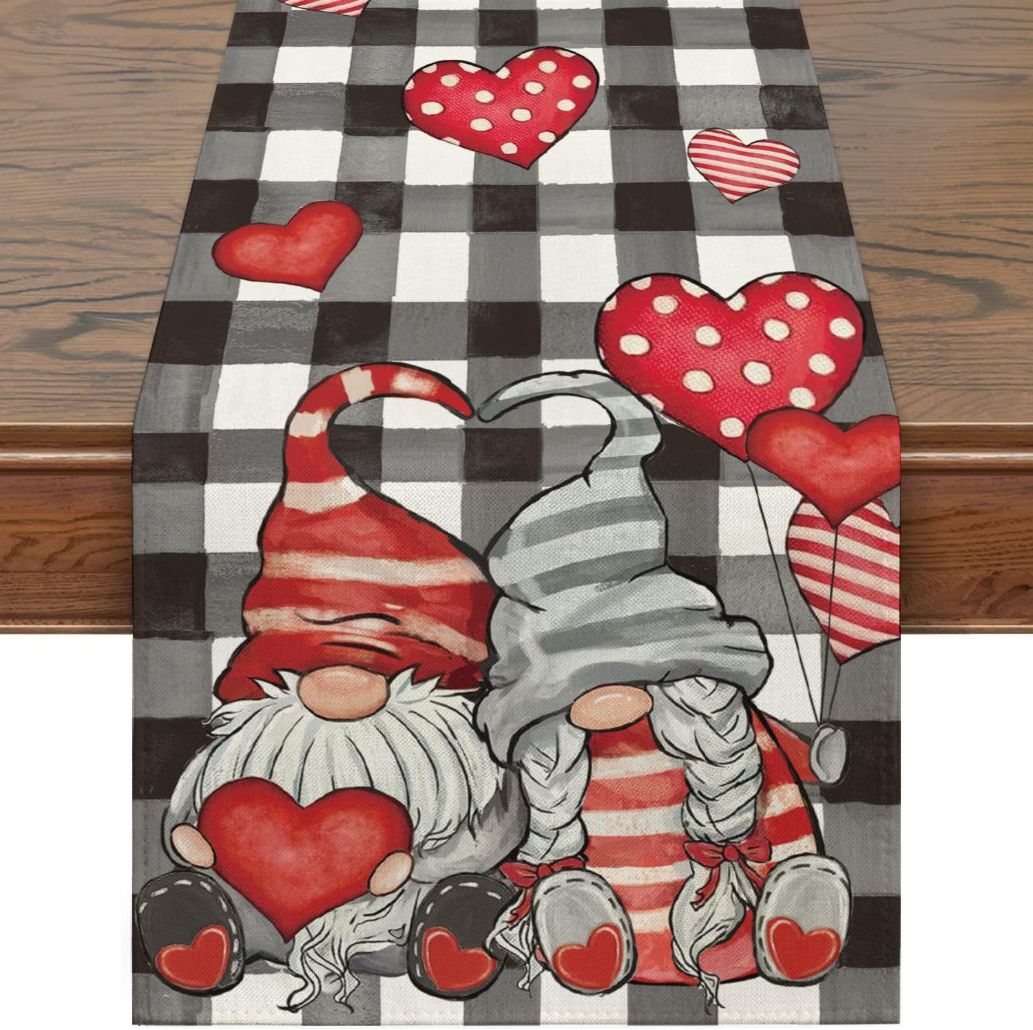 Transfronterizo nuevo día de San Valentín camino de mesa Lino impreso mantel hogar Decoración sofá fiesta Festival atmósfera Decoración