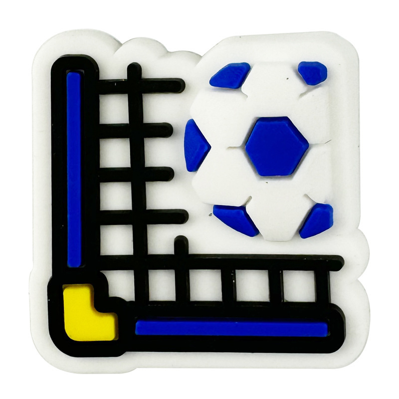 メーカー卸売 サッカーシリーズ ドリルシューズアクセサリー PVC厚手素材 シューズデコレーション DIYシューズバックル装飾品|undefined