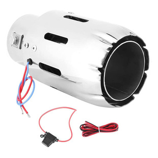 LED with light stainless steel exhaust pipe red blue light light emitting tail throat tail throat GM modification