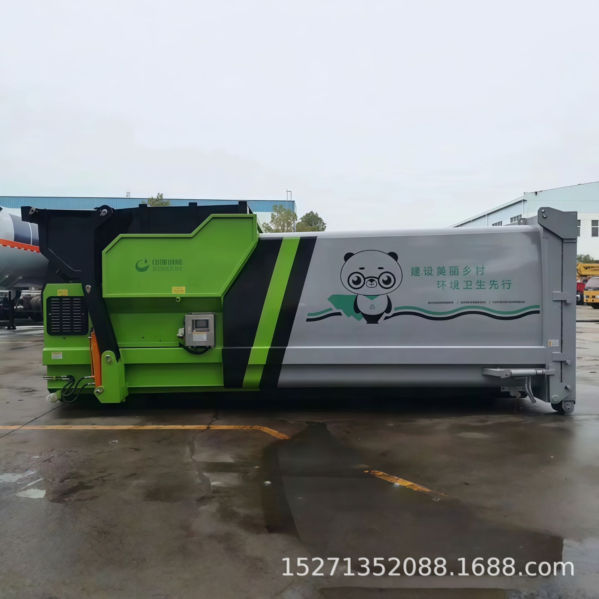 Dump-Type Garbage Station, Residential Area Trash Bin, Garbage Transfer Station, Multi-Bin Mobile Compression Garbage Bin