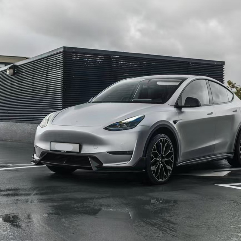 Suitable for Tesla MODEL Y 19-25 TESLA front shovel front lip AD punch-free front wind knife
