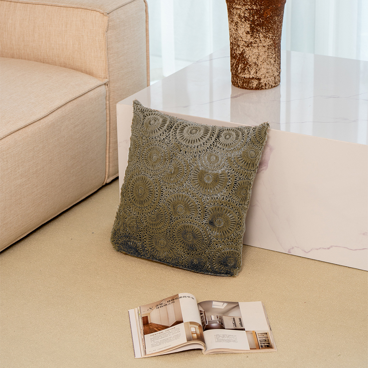 SHEIN Cross-border Hot Sale Pillow Cover Nordicins simple sofá de oficina Pillow Cover sin núcleo de almohada