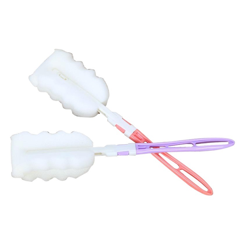 Removable Sponge Cup Brush with Extended Handle, Bottle Brush, Simple Household Cleaning Brush, Bottle Brush, Daily Necessities