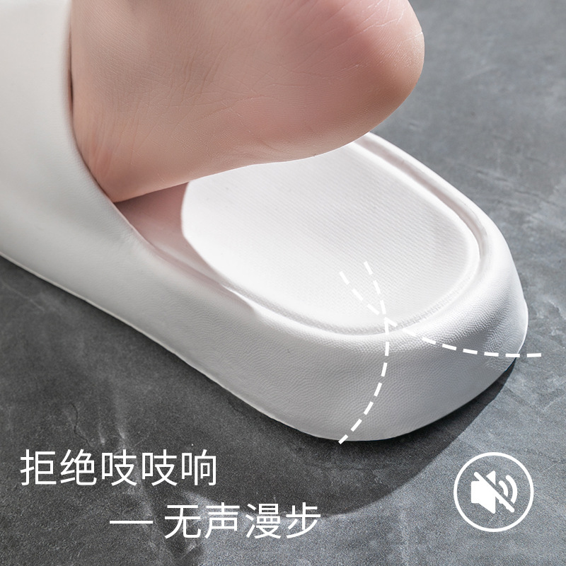 Zapatillas de baño Eva de fondo grueso para hombre de verano para mujer anti-deslizante no olor a los pies en el hogar