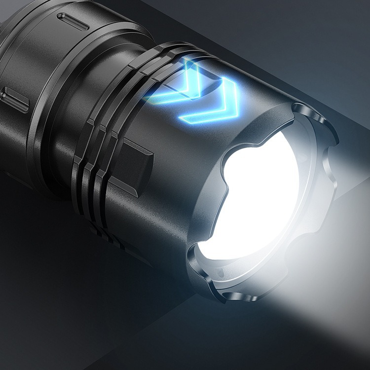 Lintera láser transfronteriza con linterna de luz intensa con pantalla digital de larga duración recargable