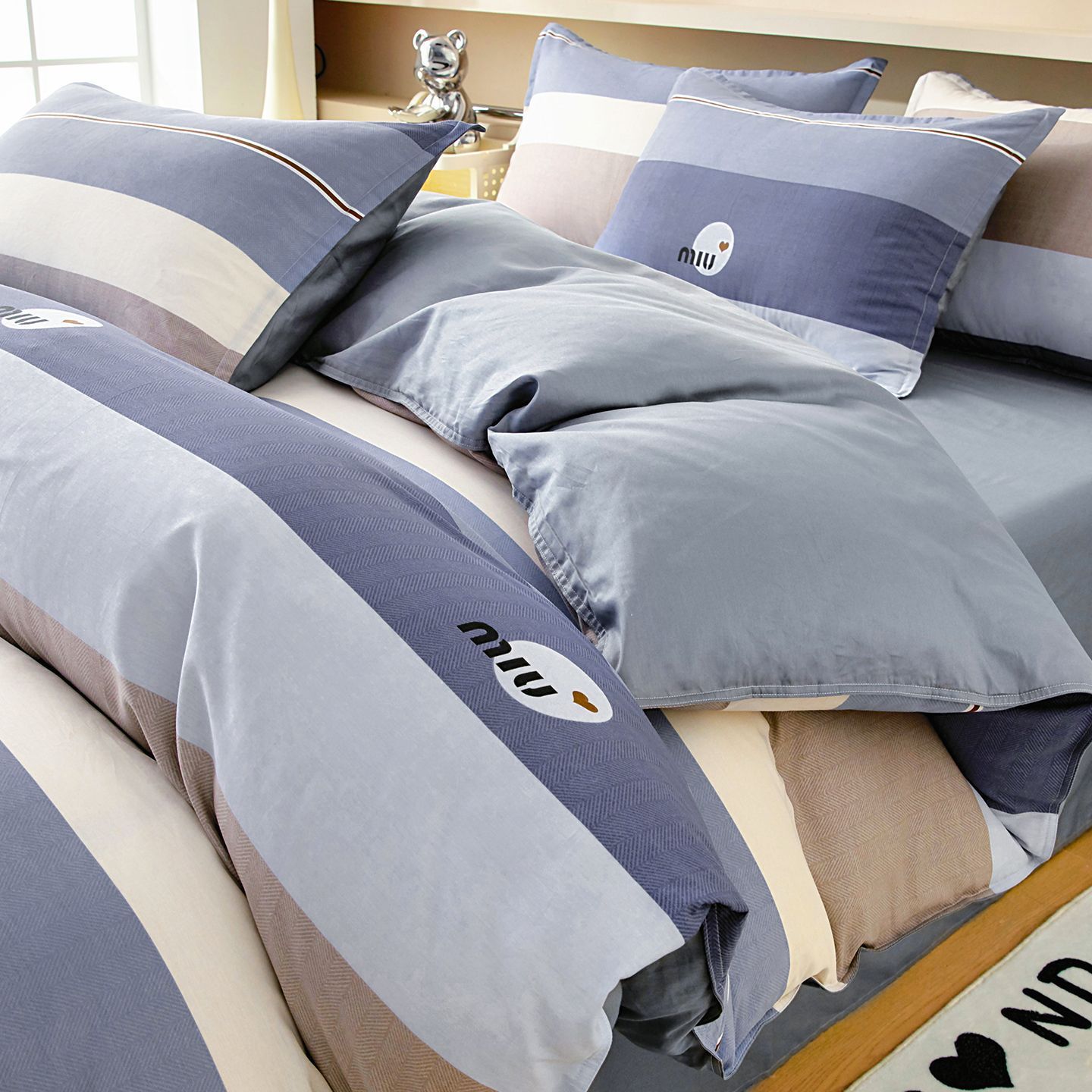 Una sola cubierta de edredón de algodón, cubierta de edredón de algodón, dormitorio estudiantil para una persona, 150x200x230 edredón doméstico, 1.5 cubierta de cama