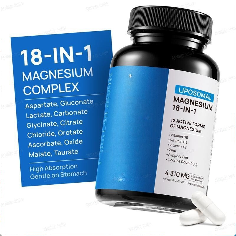 In-Stock Fast Delivery Tk Amazon Cross-Border Best-Selling Magnesium Complex Magnesium18-In-1 Men's Supplement