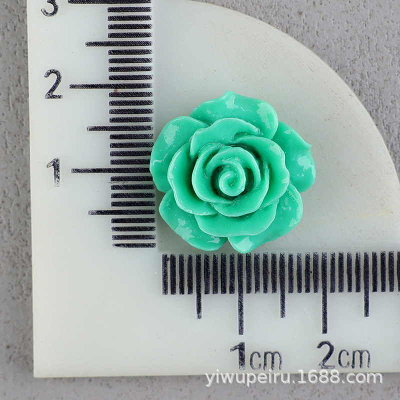 バラの花の樹脂の部品の髪飾りのbbクリップの材料のDIYクリームの携帯のケースの穴の靴のDIYの花