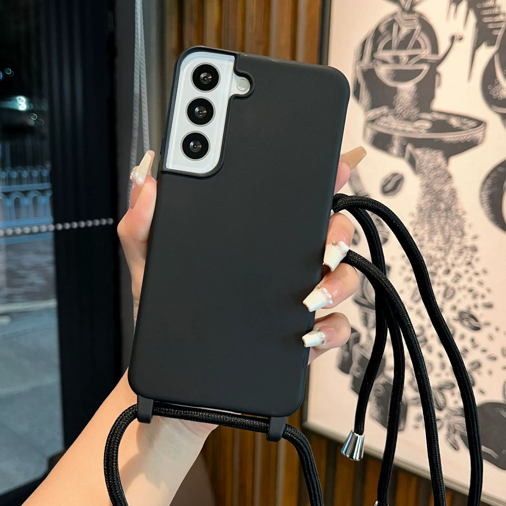 Сумка-носитель с однотонной совместимой окраской для Samsung, S25, чехол для телефона, S26, 36, защита от падения, 26A