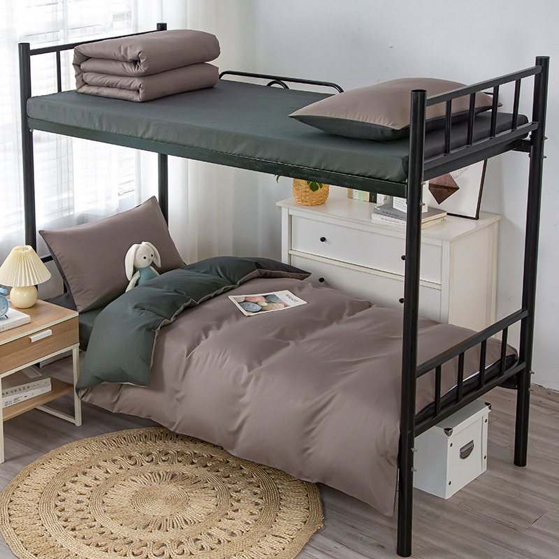 Sopa de cama, conjunto completo de seis piezas, un conjunto completo de ropa de cama, dormitorio de estudiantes individuales, conjunto de ropa de cama de ocho piezas