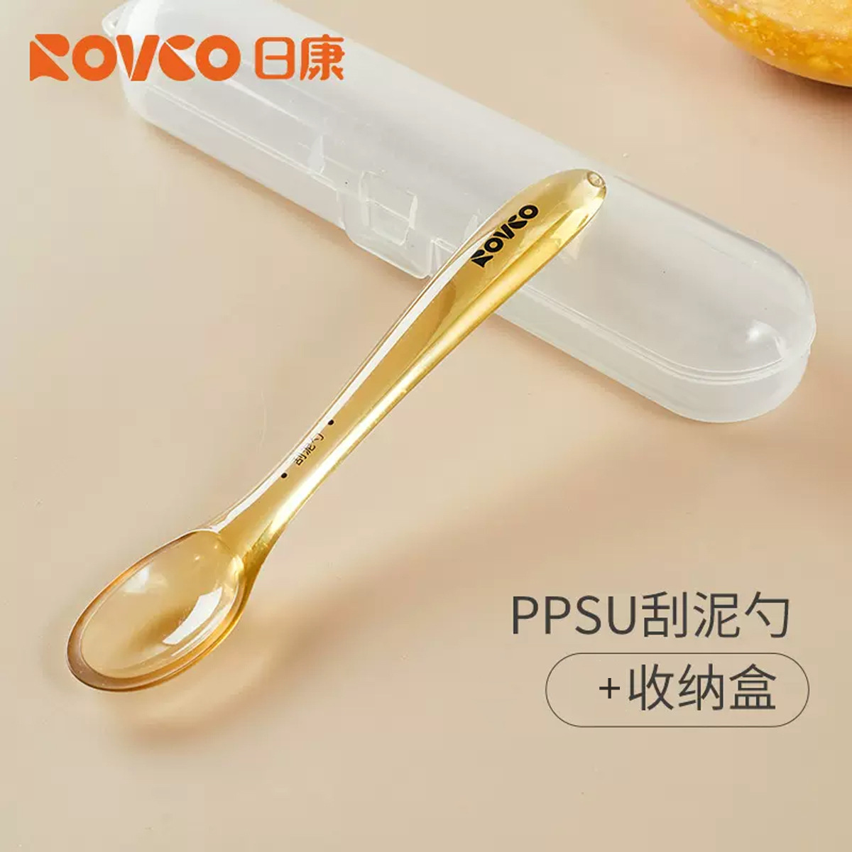 Rikang baby puree spoon for more than 6 months dredging and feeding water supplementary food tools use baby supplementary spoon scraping puree spoon