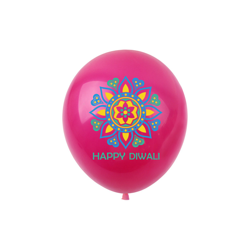排灯节主题派对气球 Diwali派对气球原创现货 12英寸乳胶气球批发|undefined