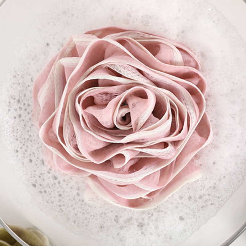 Household rose shape bath flower bath ball bath towel bath ball large 50g bath bath wipe wholesale purchase