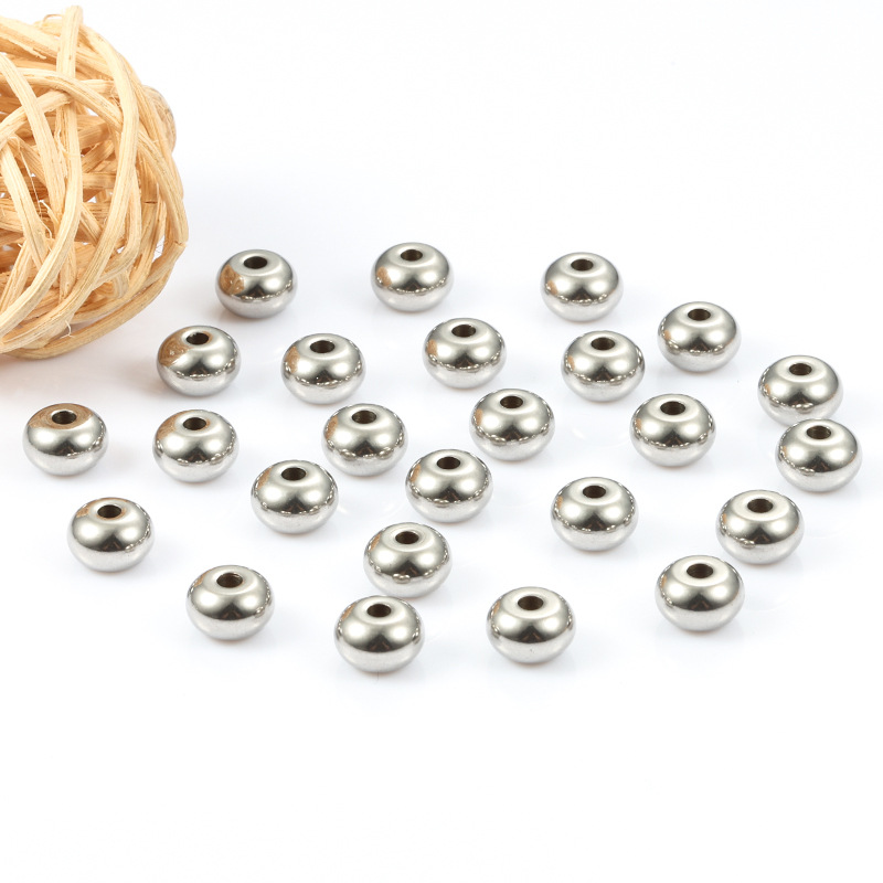 8*5mm Jewelry Making Size DIY Jewelry Accessories Classification Hole 2~2.9mm Hole Size 50 PCS/Package 8*5mm Hole 2~2.9mm 304 Stainless Steel Geometric DIY Jewelry Accessories Beads