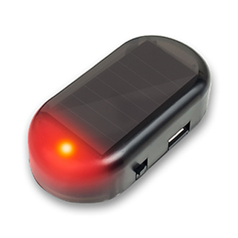 Lámpara antirrobo solar automotriz interior alarma antirrobo analógica LED lámpara de advertencia analógica lámpara intermitente lámpara decorativa