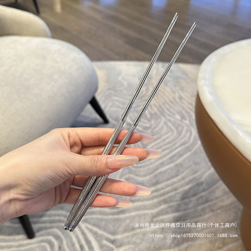 Exported to South Korea! Especially Beautiful Tableware Set! 1810 Stainless Steel Western Food Spoon, Chopsticks, Spoon and Chopsticks Set