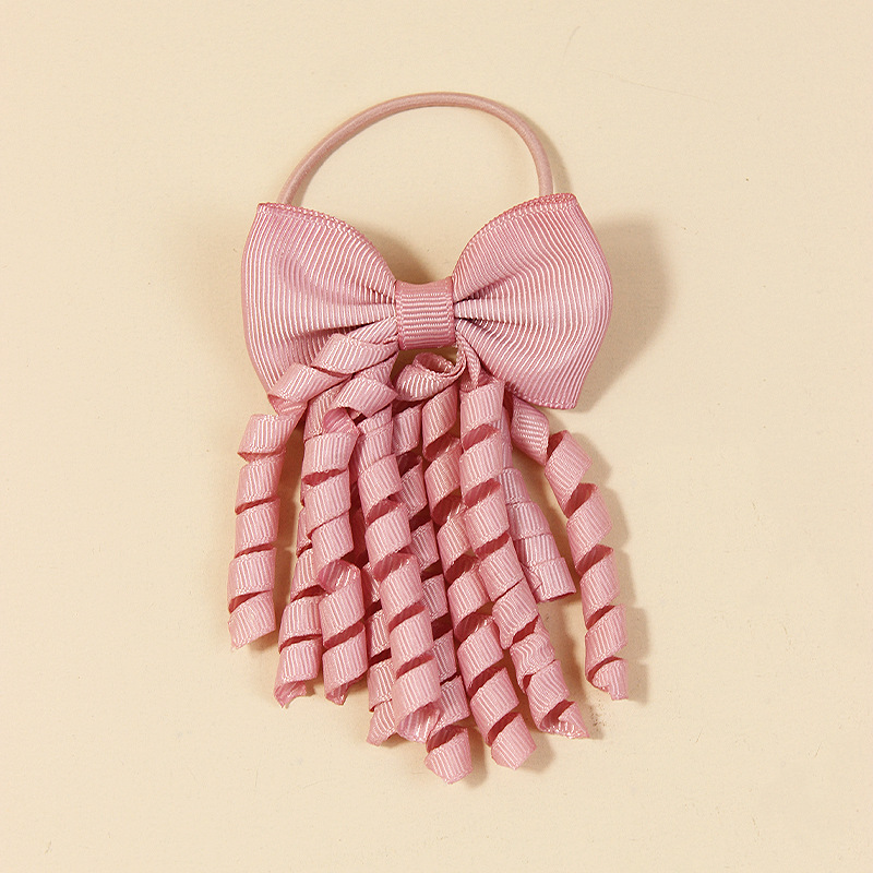 7g Weight Hair Tie Hair Accessories Type A Pair Quantity Holiday, Daily Occasion Polyester Rib Material Bow Knot Pattern Kid'S Gender Cartoon Style Style Kid'S Cartoon Style Bow Knot Polyester Rib Hair Tie 8