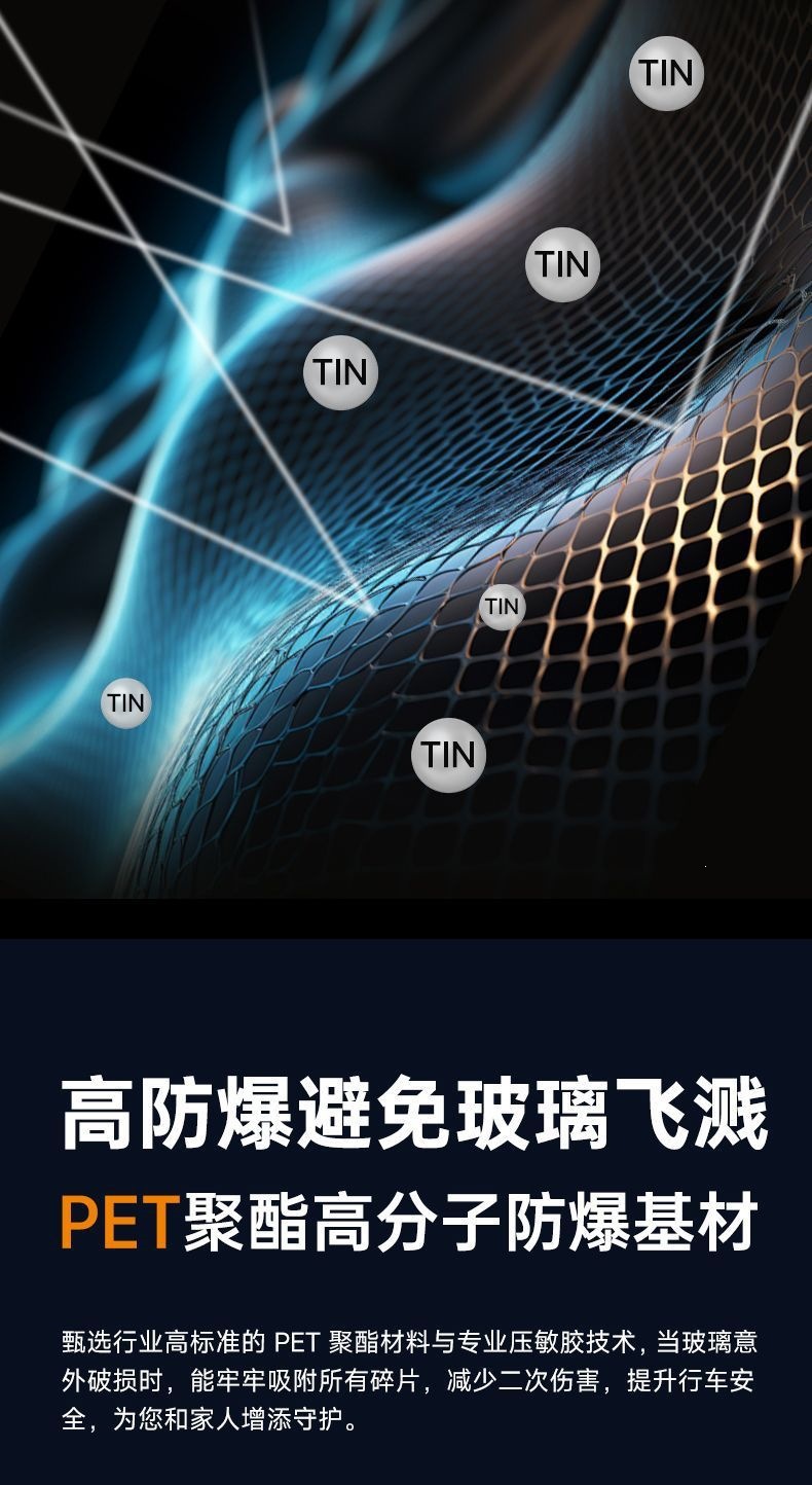 Luodun Car Film, Car Window Film, Front Windshield Insulation Film, Full Car Film, Anti-Peep Film, Sun Protection, Explosion-Proof Solar Film