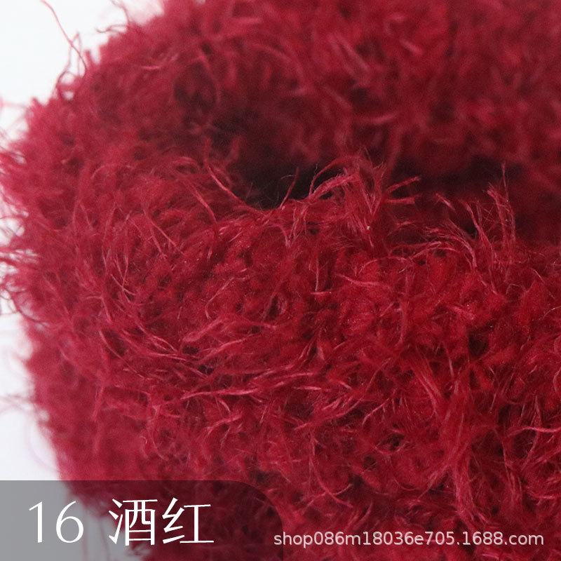 Suministro directo de fábrica 15mm de lana larga felpa trenzado palo súper grueso súper denso hecho a mano DIY pequeño perro de leche Raíz de pelo