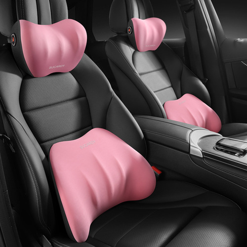 Car headrest, car cushion, car seat, memory foam waist cushion, car neck pillow, pair of car pillows, neck pillow