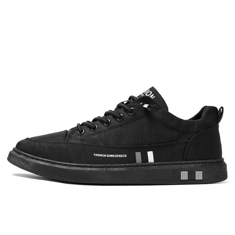 Black trend universal breathable sneakers, casual footwear, wholesale