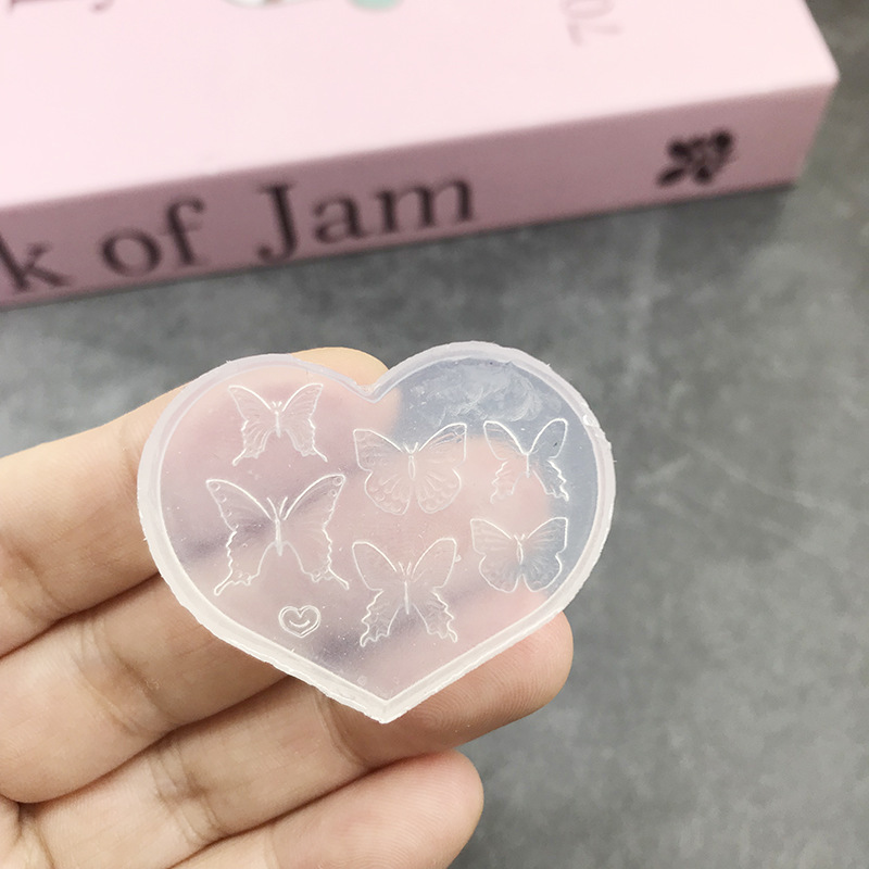 跨境批发蝴蝶结硅胶美甲模具立体链条串珠浮雕花纹穿戴甲装饰工具|undefined