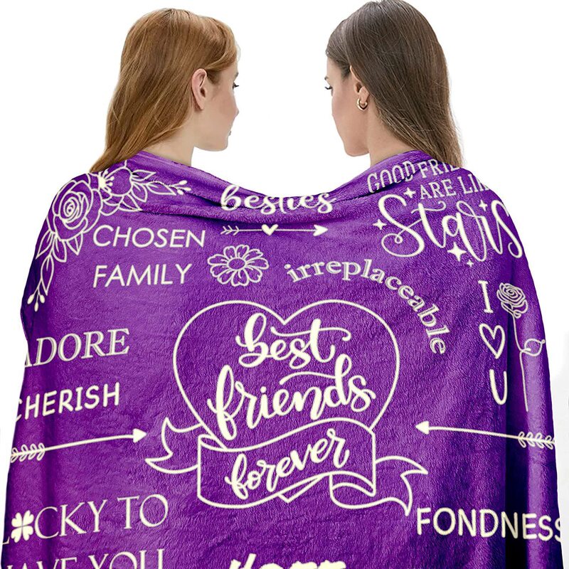 Best Friend Blanket Flannel Best Friend Birthday Gift for Women Friendship Gift for Girls Best Friend Blanket Flannel Best Friend Birthday Gift for Women Friendship Gift for Girls