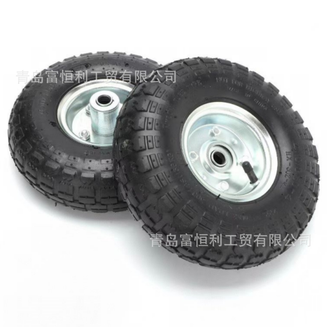 3.50-4橡胶充气轮10寸充气轮手推车工具车斗车轮胎劳动车打气轮子