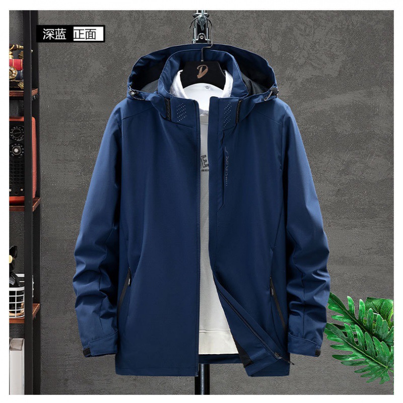2023 nueva primavera y otoño chaqueta para hombres y mujeres chaqueta pareja chaqueta de asalto al aire libre una sola capa impermeable abrigo transpirable