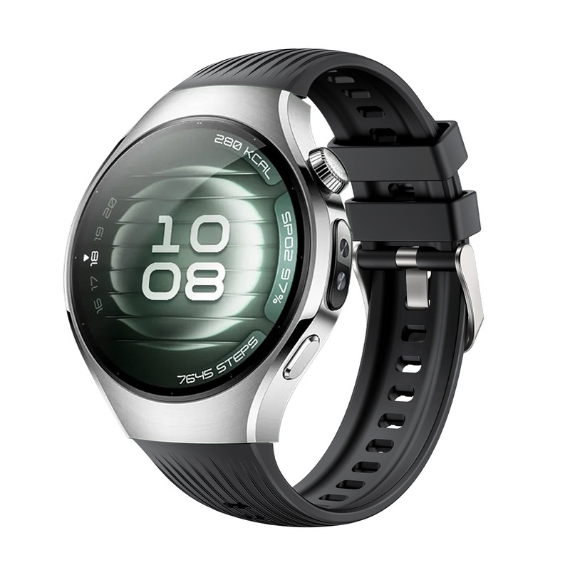 Huawei watch5 公式ストライプシリコンストラップ Huawei watch5pro シリコン時計ストラップ 46mm に適しています。|undefined