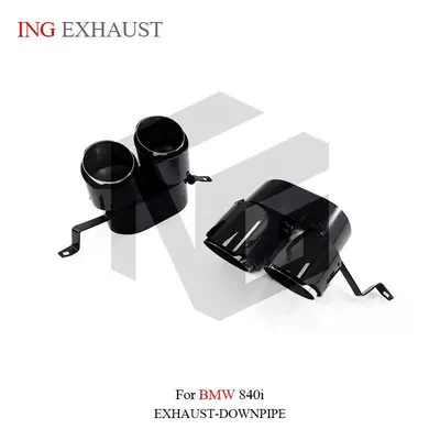 Exhaust pipe dual outlet carbon fiber