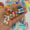 Accessory, resin, small bottle, realistic food play, jewelry, handmade