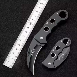 Stainless steel folding knife mini key knife portable self-defense outdoor survival fruit knife outdoor folding knife wholesale knife