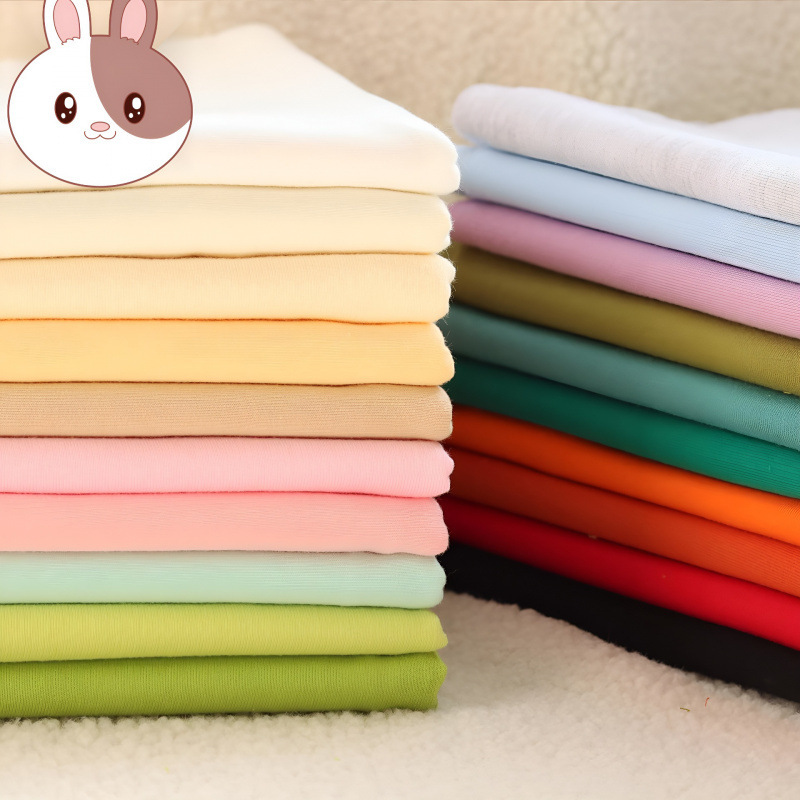 批发料子衣料面料娃娃衣卫衣针织布料娃衣材料手工缝制亚麻混纺