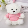 White fuchsia sweatshirt, with little bears